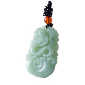 Natural light green jade pendant twelve 12 zodiac animals rat, ox, tiger, rabbit, dragon, snake, horse, sheep, monkey, chicken, dog, pig jade pendant necklace for men