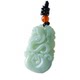 Natural light green jade pendant twelve 12 zodiac animals rat, ox, tiger, rabbit, dragon, snake, horse, sheep, monkey, chicken, dog, pig jade pendant necklace for men
