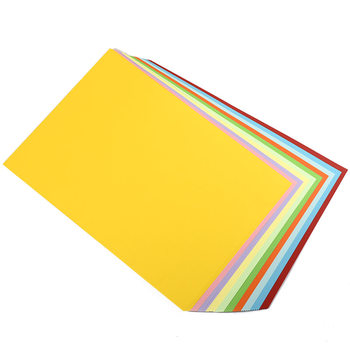 Handmade student large sheet of children's colored cardboard