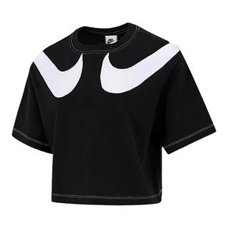 Nike Short Sleeve Women's 2021 Autumn New Checkered Breathable Sports T-Shirt DD5591-010-100-004-695