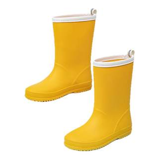 2024 new children's rain boots for primary school girls and kindergarten non-slip waterproof mid-calf rain boots all-in-one four-season water shoes