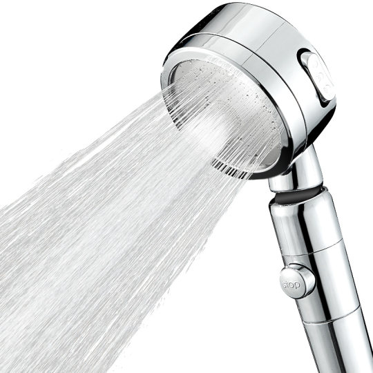 德国超强增压带开关淋浴花洒热水器高压喷头三档淋雨套装家用洗浴