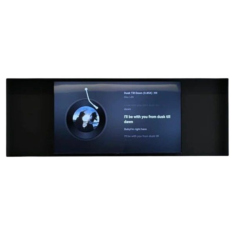 Stainless steel TV niche embedded custom 85 inches
