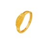 Laomiao Gold Pure Gold Niche English Letter Ring 5G Exquisite Fashion Baby Birthday Gift Tail Ring