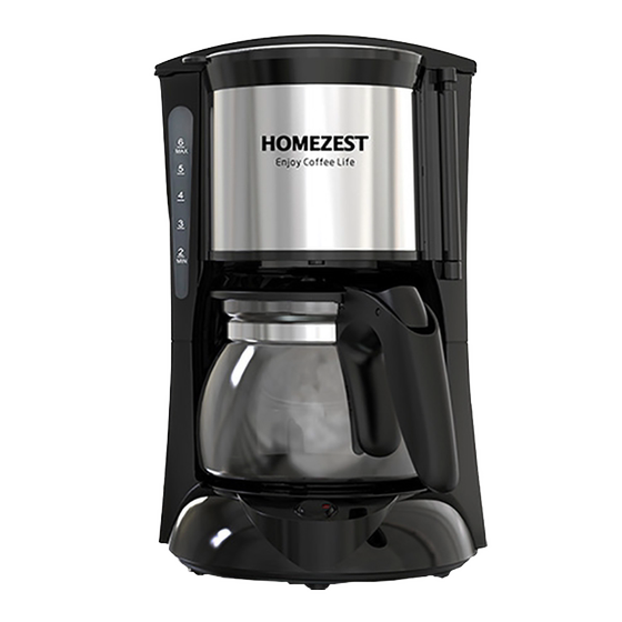 German Homezest Coffee Machine, Small Household Fully Automatic Coffee Maker, American-Style Mini Drip-Type Tea Maker