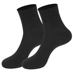 Langsha Socks Men's Mid-Tube Cotton Socks Spring and Autumn Thin Sweat-Absorbent and Deodorant Men's Socks Summer Black Long-Tube Cotton Socks