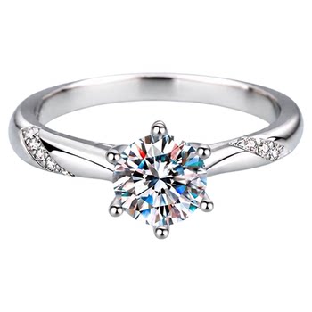 925 silver plated 18k gold moissanite diamond ring can be engraved