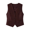 V-neck all-match sleeveless casual vest top for women