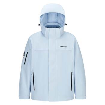 Penguin wind shield series jacket women's 2026 outdoor waterproof three-in-one detachable mountaineering jacket men's