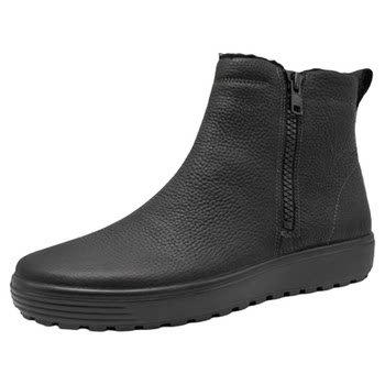 Ecco chelsea autumn and winter velvet thick-soled height-increasing shoes fashionable high-top men's boots special 450314 spot