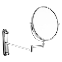 Bathroom smart LED makeup mirror with light folding home bedroom wall hanging hole-free mirror simple bathroom wall hanging