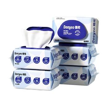 Deyou large packaging thick wet wipes stocked up