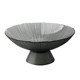Nordic style smoke grey fruit plate striped plate