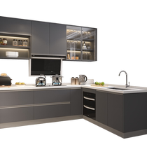 Gold Medal Kitchen Cabinet Integrated Kitchen Cabinet Modern Simple Custom Decoration Customized Stove Cabinet Integrated Assembly