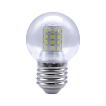LED light bulb energy-saving e27 screw three-color dimming 5W7W warm white light household transparent small ball bubble magic bean light source
