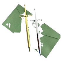 Zinc alloy spot European sword letter opener metal letter opener retro office envelope opening tool Letter Opener