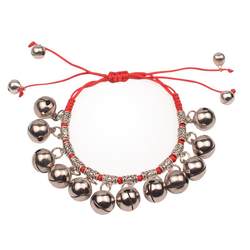 Dance performance bell bracelet retro red rope ethnic style ring anklet female 61 children's performance prop hand