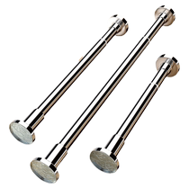 No punching telescopic rod stainless steel shower curtain rod nail-free clothes drying rod support bathroom curtain drying wardrobe bedroom