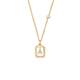 Amber Loli letter pendant necklace for women