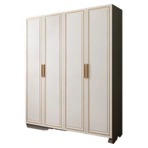 Besti modern minimalist wardrobe five-door four-door minimalist wardrobe combination large wardrobe home bedroom solid wood collection