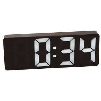 Luminous mirror alarm clock desktop electronic clock