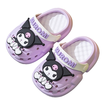 Kuromi Crocs Girls 2024 New Soft Bottom Non-Slip Girls Sandals Slippers Baby Childrens Slippers Summer lt