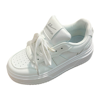 回力加绒厚底小白鞋女秋冬新款百搭二棉鞋子小众女鞋增高面包板鞋