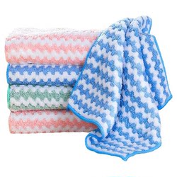 산호 벨벳 걸레 청소 세정 가정용 헝겊 부엌 기름 얼룩 제거 두꺼운 식기 요리 천으로 웨이프 테이블