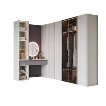 Opie Full House Custom Wardrobe Custom Simple Push Ramen Closet Home Bedroom Sturdy Durable Multilayer Composition Cabinet