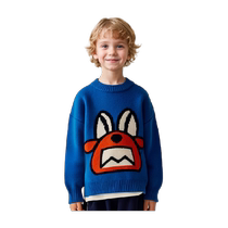 Childrens Sweater Boys Thickened Knitwear Autumn and Winter Clothes 2024 New Girls Winter Tops Bottoming Tops Fashionable