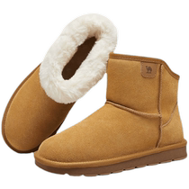 Camel Outdoor Shoes 2023 Winter New Snow Boots Mens Velvet Thickened Warm Snow Boots Northeast Anti-Slip and Cold Protection