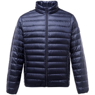 Flying in the Snow Basic Simple Fashion Casual Warm Men's Stand Collar Short Light Down Jacket