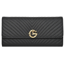 Goldlion Wallet Womens Long Style 2024 New Genuine Leather Fashion Wallet Coin Card Bag Two-in-One Leather Wallet Handbag