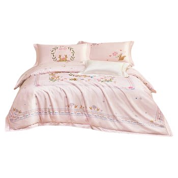 Luolai children's home textile bedding, cotton pure cotton single bed, boy and girl student dormitory cartoon single selling bed sheet