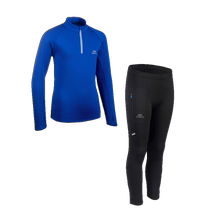 Decathlon sports suit for boys girls and children autumn and winter thickened warm jacket running training pants KIDC