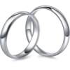 Old Silversmith S990 Pure Silver Glossy Closed Couple Ring