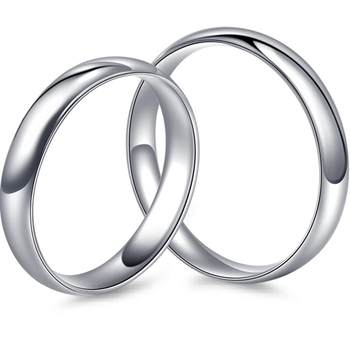 Old silversmith's foot silver couple ring