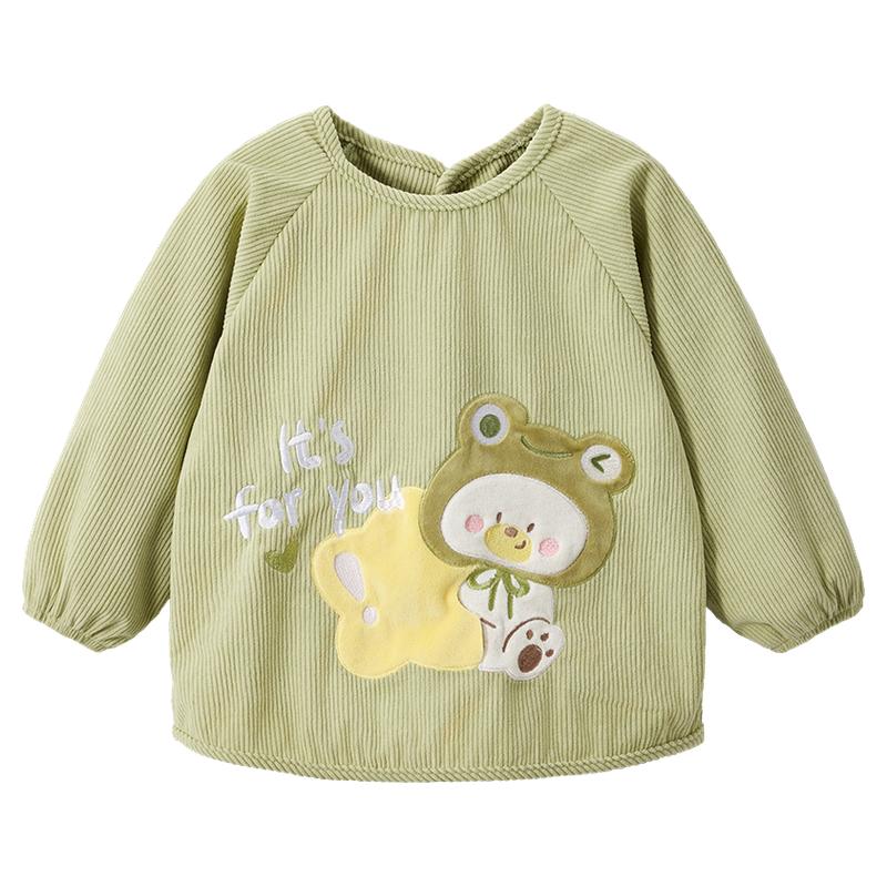 Children's baby coveralls kindergarten eating anti-dirty bibs