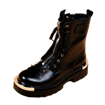 Other european and american chelsea rubber men's boots metal men's shoes