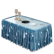 Fire cover set four-season electric stove cover new square rectangular fire quilt coffee table tablecloth heating stove tablecloth cover