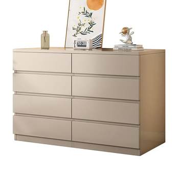 Solid wood chest of drawers, bedroom, simple modern storage cabinet, standing cabinet, bedside storage cabinet, living room, wall-mounted six-drawer cabinet