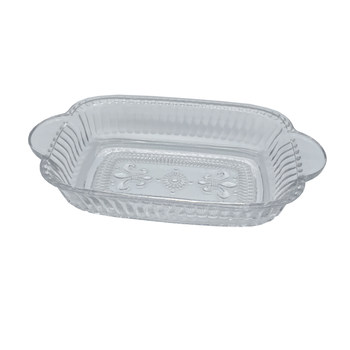 Fruit salad bowl double ear bowl glass tableware