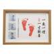 One-year-old footprints to commemorate one year and one gift