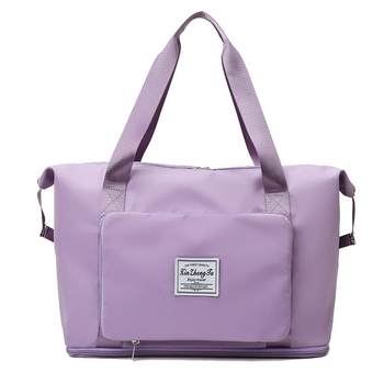 Foldable travel bag trolley case