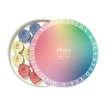 Small pot of tea hua series flowery moon osmanthus oolong tea jasmine tea 72g self-drink gift tea gift box
