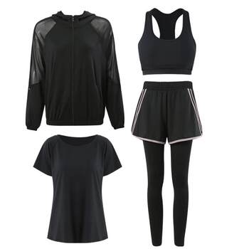 One set of sports and fitness clothes