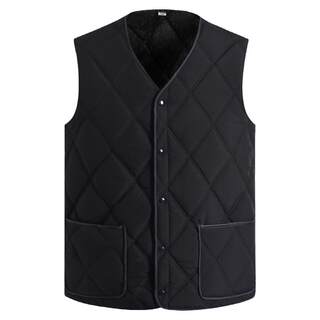 2025新款羽绒棉马甲男士秋冬季中老年加绒加厚保暖背心坎肩爸爸装