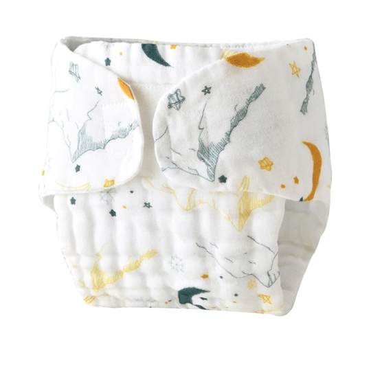 Pañal lavable de color mostaza para bebé recién nacido, primavera y otoño, algodón puro