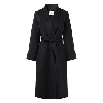 Qiushui yiren wool long temperament woolen jacket