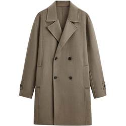 GXG Men's Basic Classic Multicolor Wool Loose Long Woolen Coat Jacket